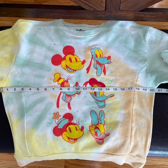 Disney Mickey Minnie Pluto Donald and Daisy Duck Sweatshirt in a Tie Dye Large - Picture 4 of 13